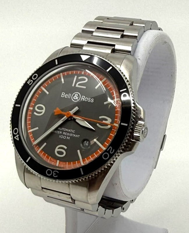 Bell & Ross BR V2-92 Garde Cotes Stainless Steel 41mm Mens Dive Watch Automatic