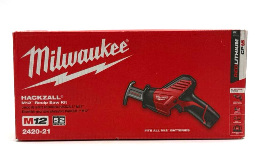 Milwaukee 2420-21 M12 HACKZALL Cordless Reciprocating Saw Kit