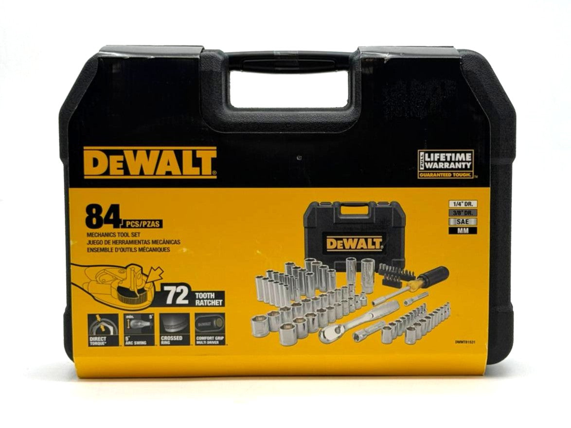 DEWALT DWMT81531 Mechanics Tool Set w/ Storage Case (84-Piece)