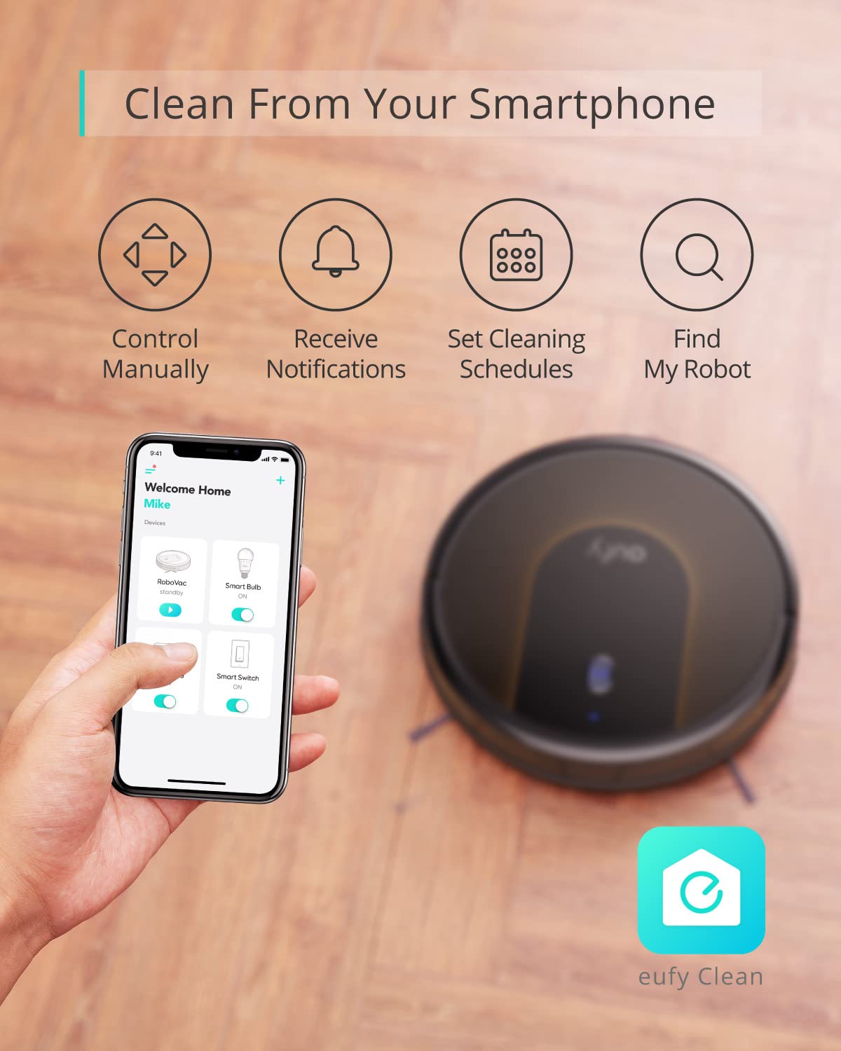 Eufy Robovac 30c Wifi Connected Vacuum Cleaner