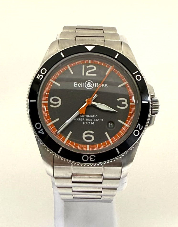 Bell & Ross BR V2-92 Garde Cotes Stainless Steel 41mm Mens Dive Watch Automatic