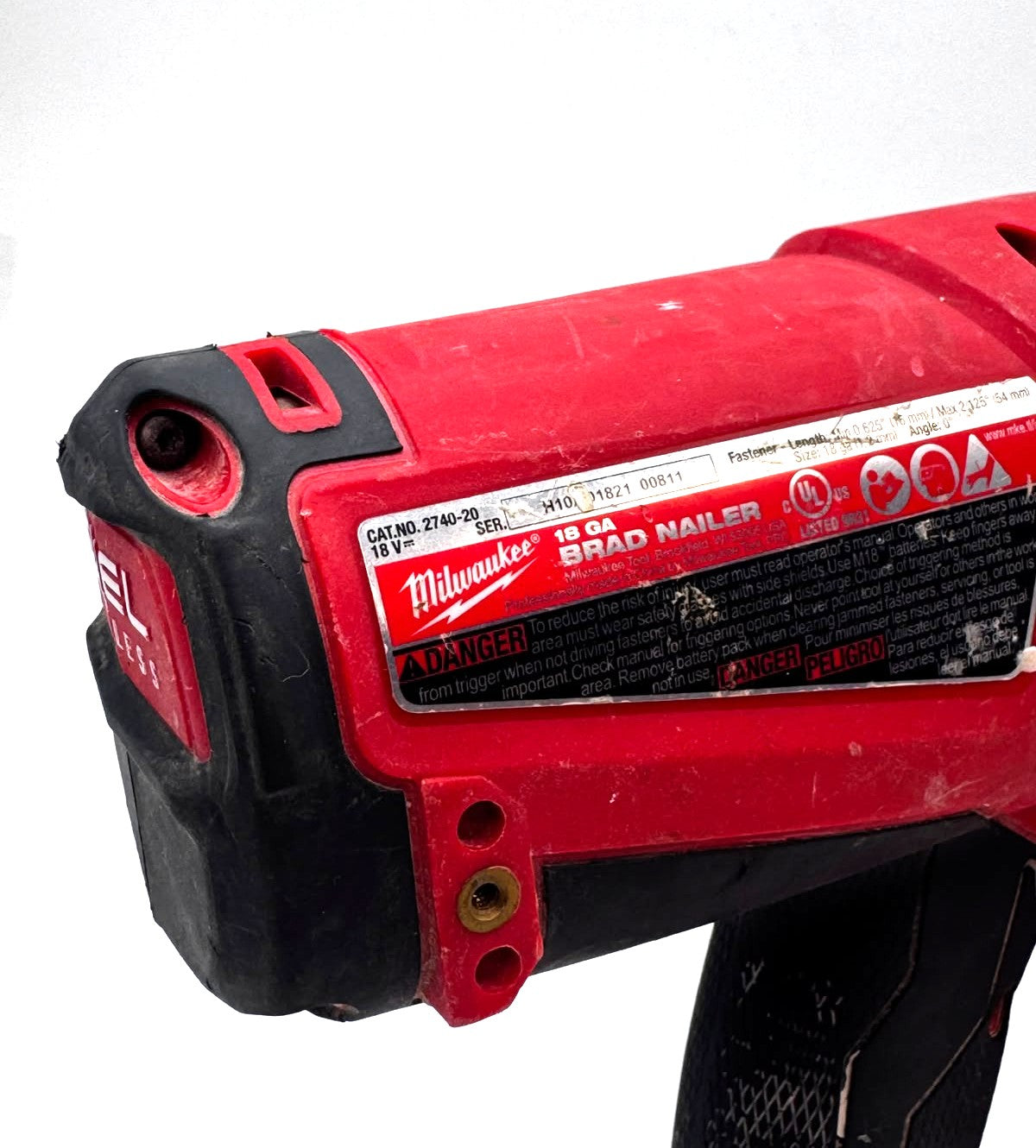 Milwaukee 2740-20 FUEL 18V Brushless 18-Gauge Brad Nailer
